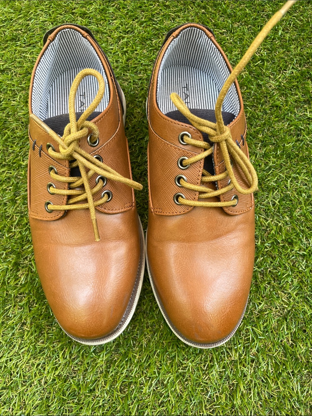 Tahari Tan/Brown Kids' Lace-Up Oxford Shoes